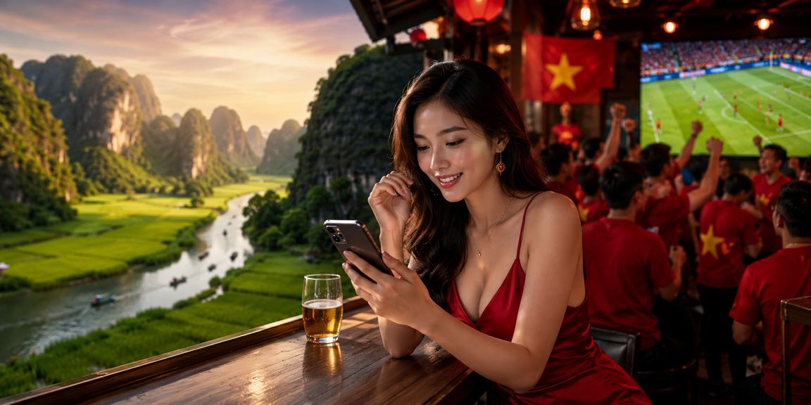 Người dùng tại Ninh Bình theo dõi thông tin sự kiện thể thao trên mobile